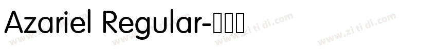 Azariel Regular字体转换